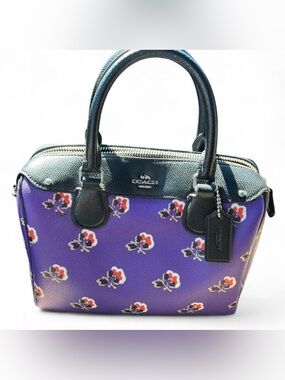 Coach Purple Mini Bennett Top Zip Shoulder
Crossbody Bag